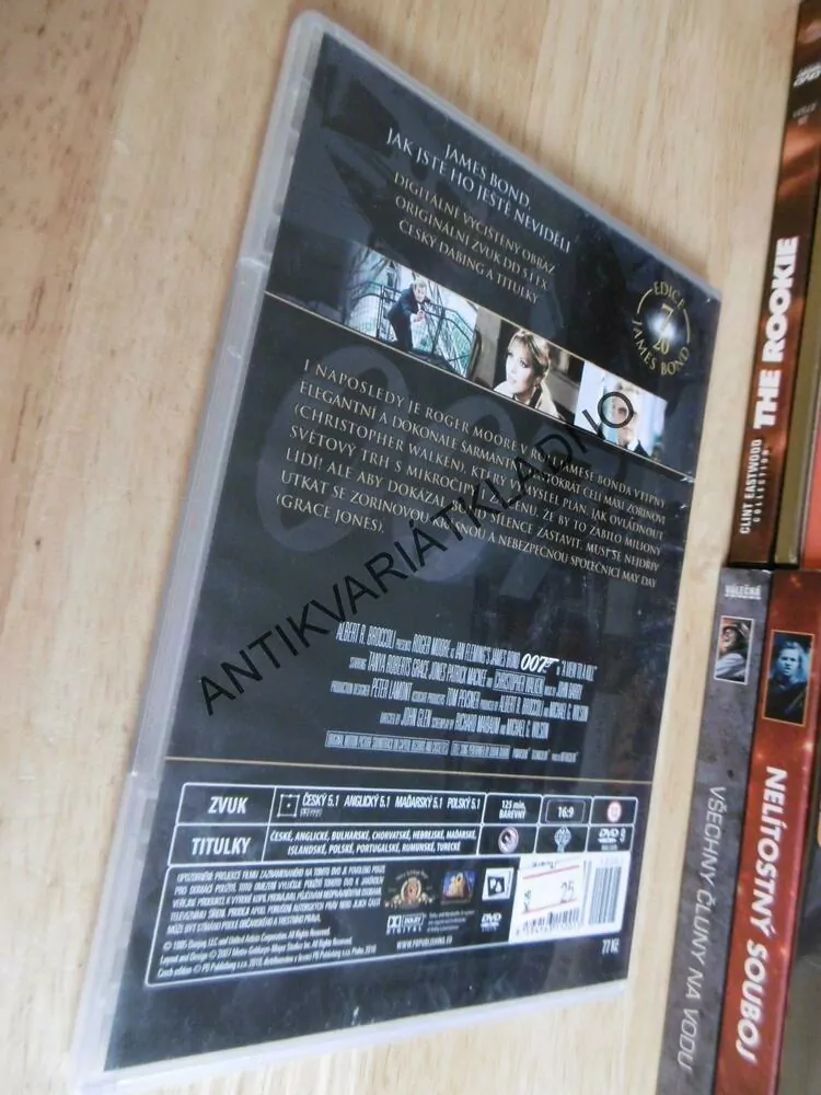 JAMES BOND 007- VYHLÍDKA NA VRAŽDU, DVD FILM