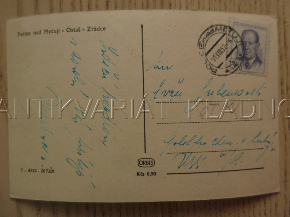 POLICE NAD METUJÍ, OSTAŠ, ZRÁDCE, OKRES NÁCHOD, POHLEDNICE 1211