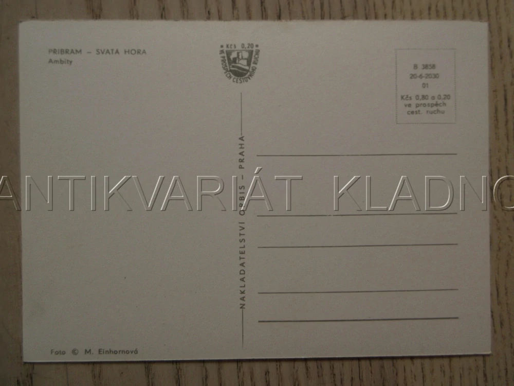 PŘÍBRAM - SVATÁ HORA, AMBITY, OKRES PŘÍBRAM, POHLEDNICE 1250