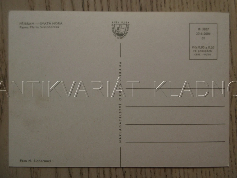 SVATÁ HORA, PANNA MARIA SVATOHORSKÁ, PŘÍBRAM, OKRES PŘÍBRAM, POHLEDNICE 1257