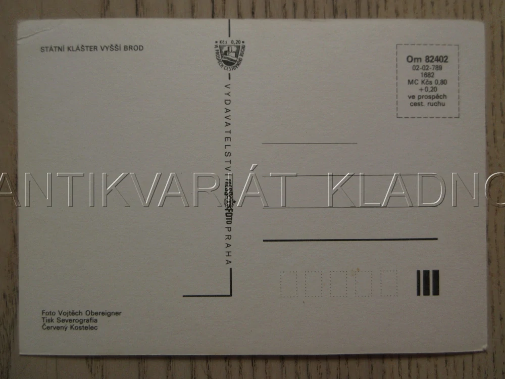 STÁTNÍ KLÁŠTER VYŠŠÍ BROD, OKRES ČESKÝ KRUMLOV, POHLEDNICE 1258