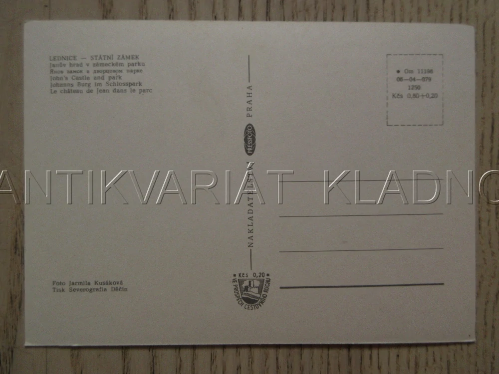 LEDNICE, STÁTNÍ ZÁMEK, JANŮV HRAD V ZÁMECKÉM PARKU, OKRES BŘECLAV, POHLEDNICE 1288