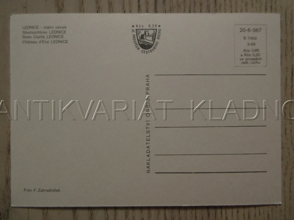 LEDNICE, STÁTNÍ ZÁMEK, OKRES BŘECLAV, POHLEDNICE 1290