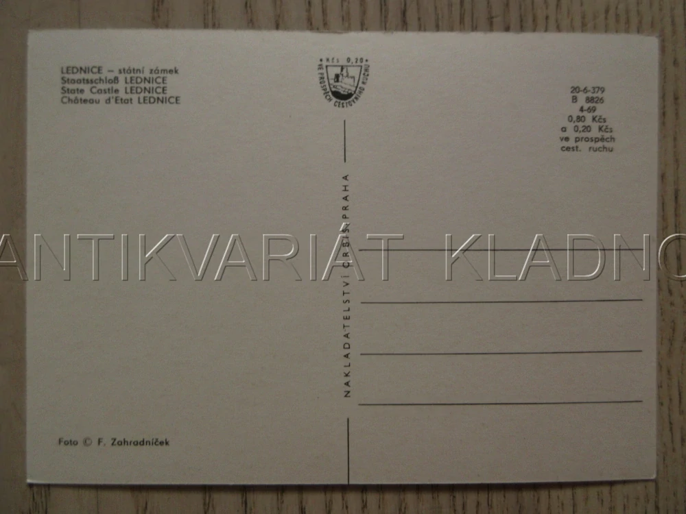 LEDNICE, STÁTNÍ ZÁMEK, OKRES BŘECLAV, POHLEDNICE 1291