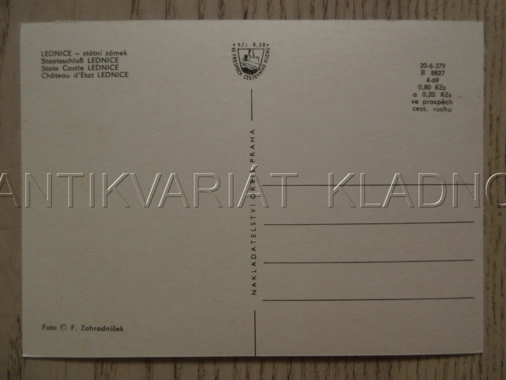 LEDNICE, STÁTNÍ ZÁMEK, OKRES BŘECLAV, POHLEDNICE 1293
