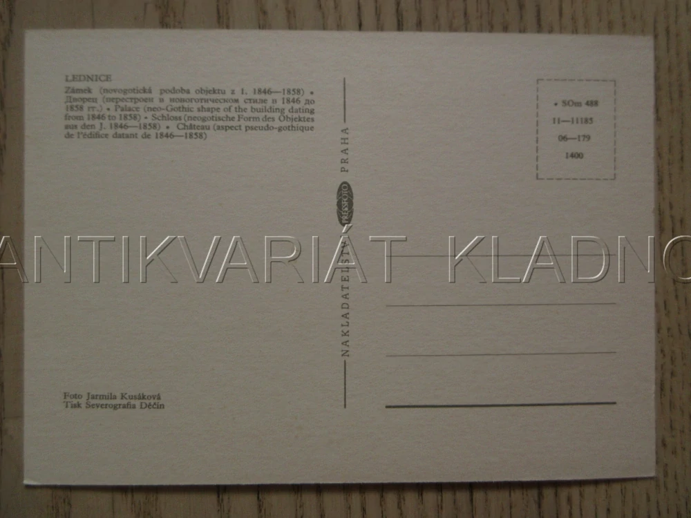 LEDNICE, ZÁMEK, OKRES BŘECLAV, POHLEDNICE 1295