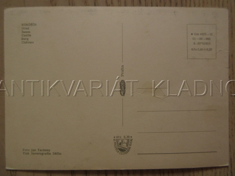 KOKOŘÍN, HRAD, OKRES MĚLNÍK, POHLEDNICE 1325