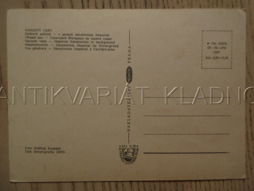 KARLOVY VARY, CELKOVÝ POHLED - V POZADÍ SANATORIUM IMPERIAL, LANOVÁ DRÁHA, VŮZ DIANA?, OKRES KARLOVY VARY, POHLEDNICE 1382