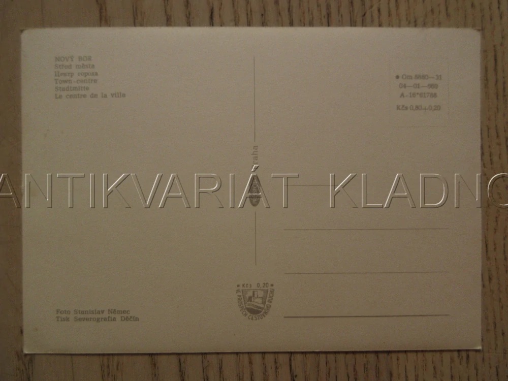 NOVÝ BOR, STŘED MĚSTA, VETERÁN, OKRES ČESKÁ LÍPA, POHLEDNICE 1389