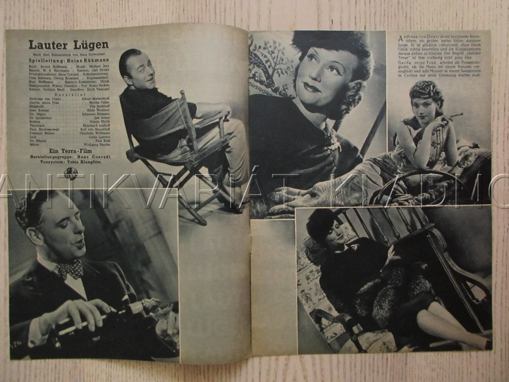 SAMÉ LŽI, R: H. RÜHMANN, A. MATTERSTOCK, P. BILDT, FILM NĚM. ŘÍŠE, FILM KURIER VBŠ Č. 2909