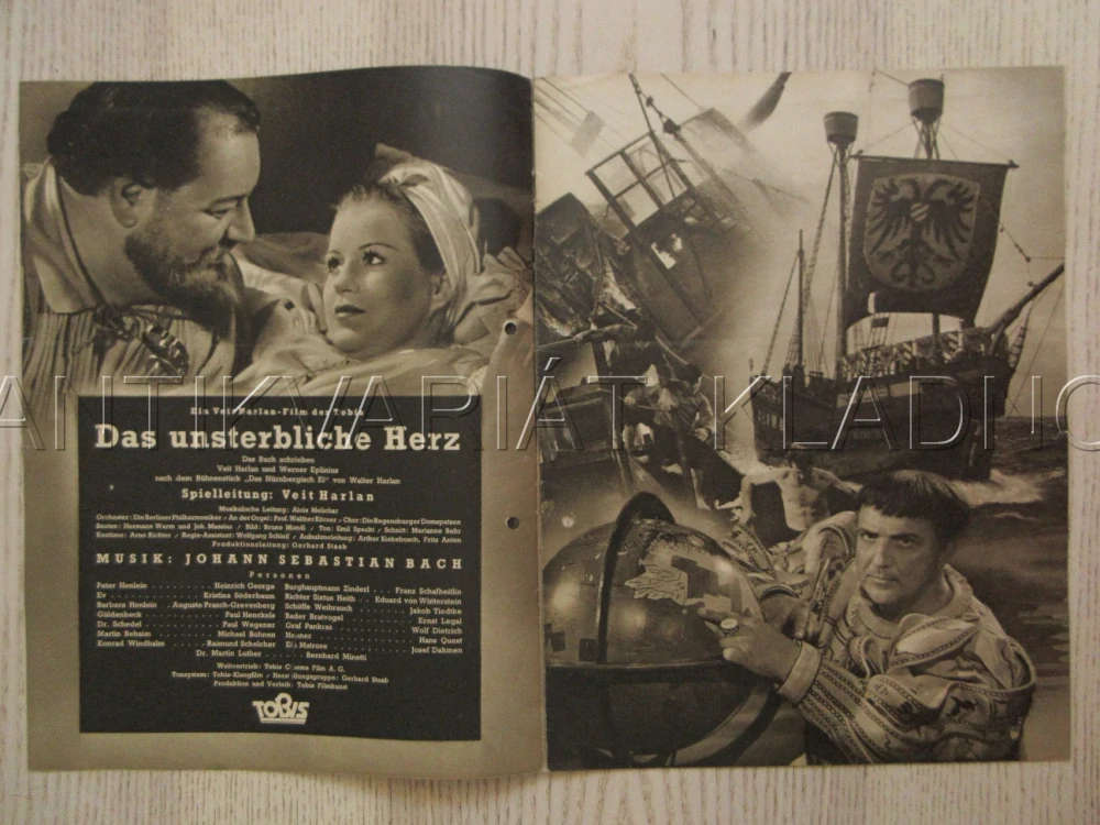 NESMRTELNÉ SRDCE, H. GEORGE, P. WEGENER, K. SÖDERBAUM, FILM NĚM. ŘÍŠE, FILM KURIER VBŠ Č. 2910