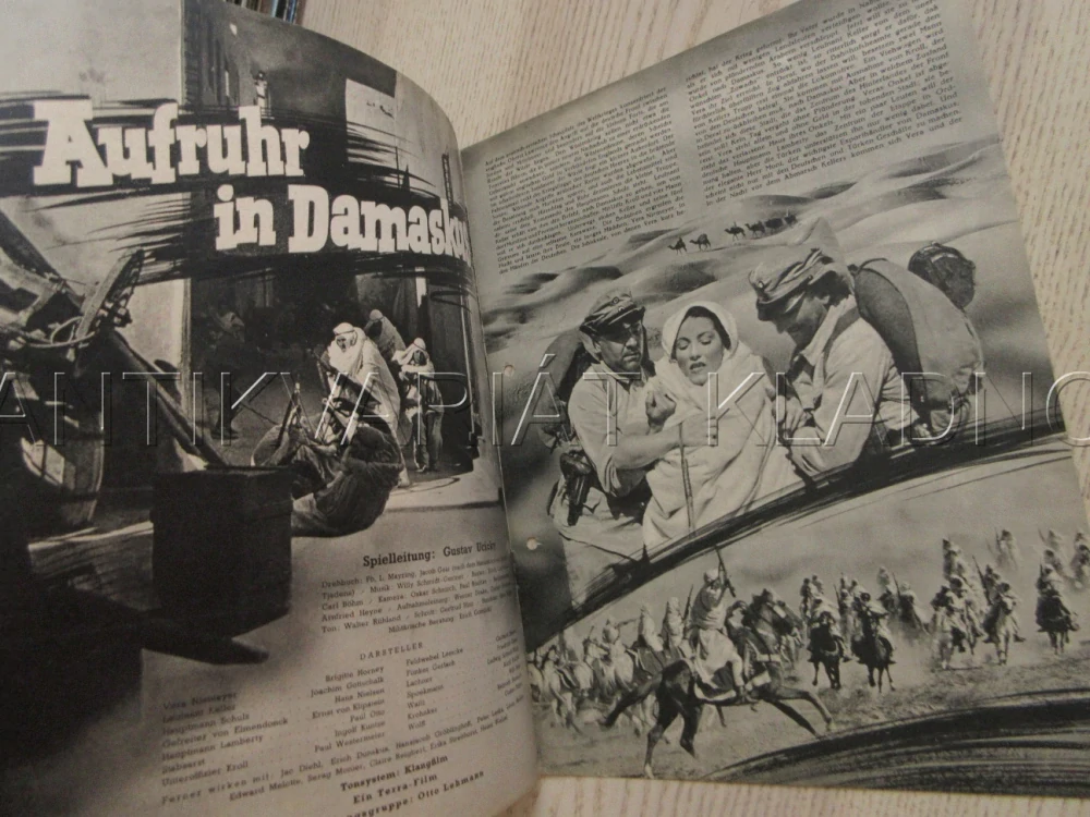 AUFRUHR IN DAMASKUS, B. HORNEY, R: G. UCICKY, P. OTTO, FILM NĚM. ŘÍŠE, FILM KURIER VBŠ Č. 2927