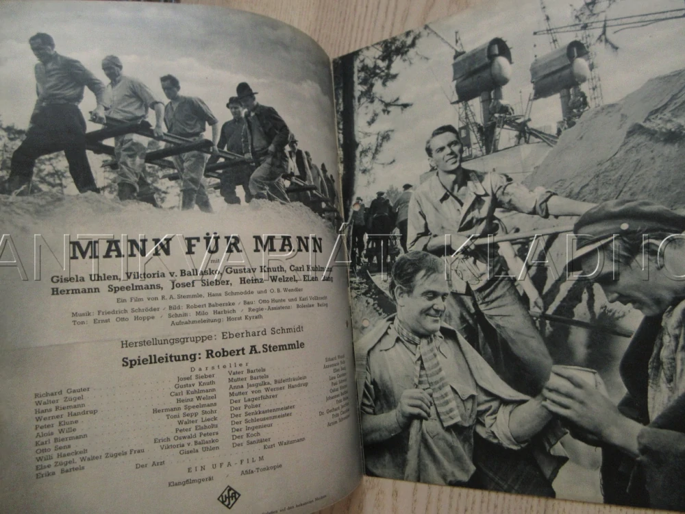 MANN FÜR MANN, J. SIEBER, G. UHLEN, G. KNUTH, FILM NĚM. ŘÍŠE, FILM KURIER VBŠ Č. 2932