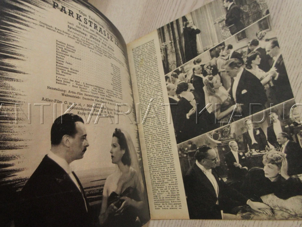 PARKSTRASSE 13, O. TSCHECHOWA, I. PETROVICH, H. HILDEBRAND, FILM NĚM. ŘÍŠE, FILM KURIER VBŠ Č. 2948