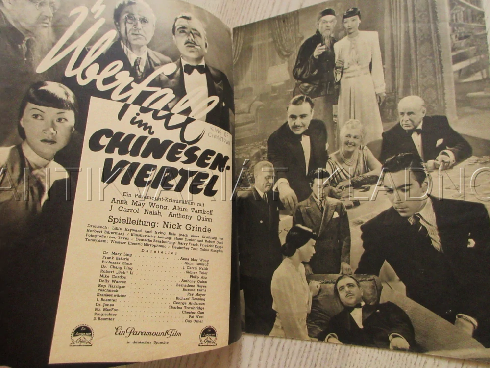 KING OF CHINATOWN, A. MAY WONG, A. TAMIROFF, A. QUINN, FILM USA, FILM KURIER VBŠ Č. 2962