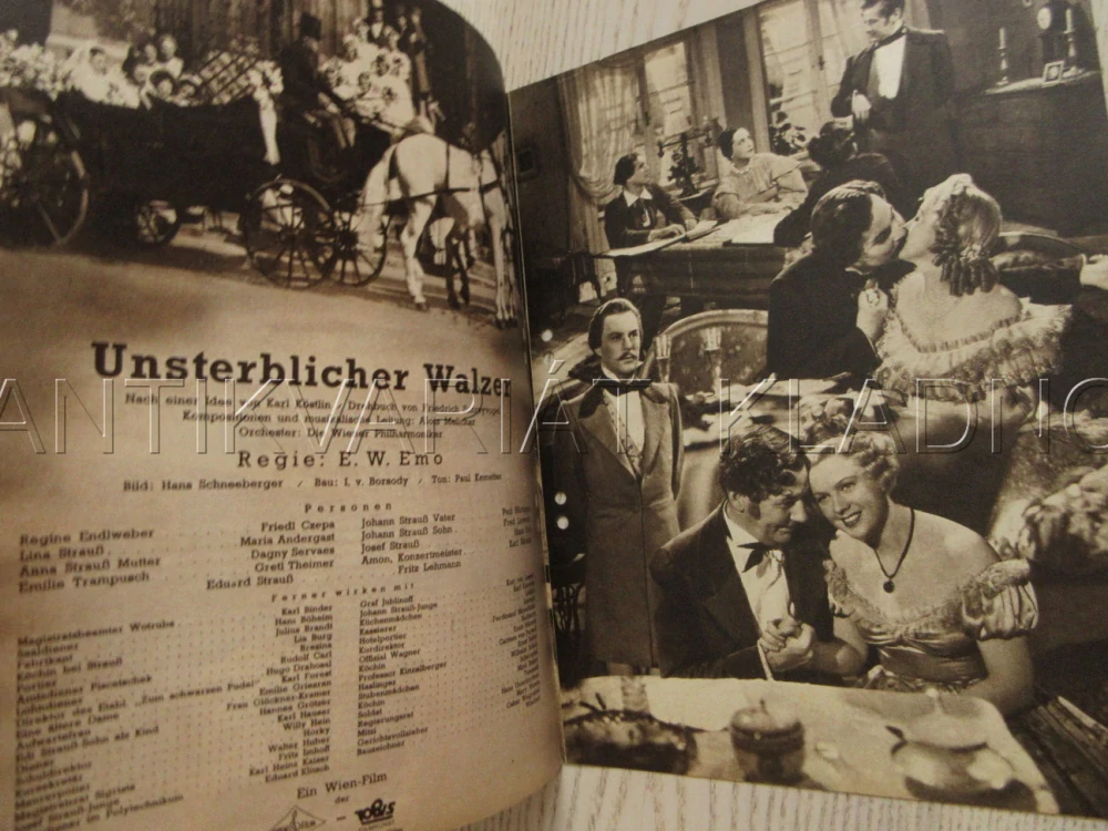 NESMRTELNÝ VALČÍK, P. HÖRBIGER, H. HOLT, F. CZEPA, FILM NĚM. ŘÍŠE, FILM KURIER VBŠ Č. 2967