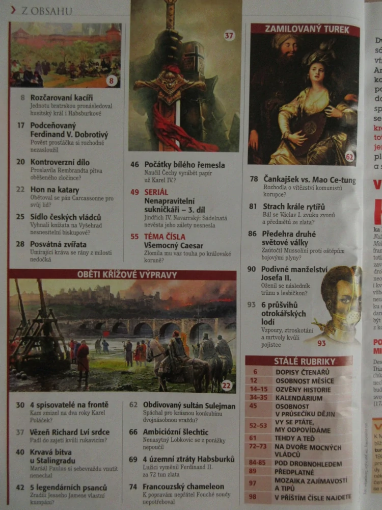 HISTORY REVUE 2/2015, ČASOPIS O HISTORII, VŠEMOCNÝ CAESAR: ZLOMILA MU VAZ TOUHA PO KRÁLOVSKÉ KORUNĚ?