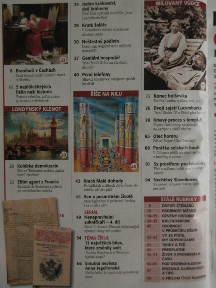 HISTORY REVUE 3/2015, ČASOPIS O HISTORII, 12 NEJVĚTŠÍCH BITEV, KTERÉ ZMĚNILY SVĚT