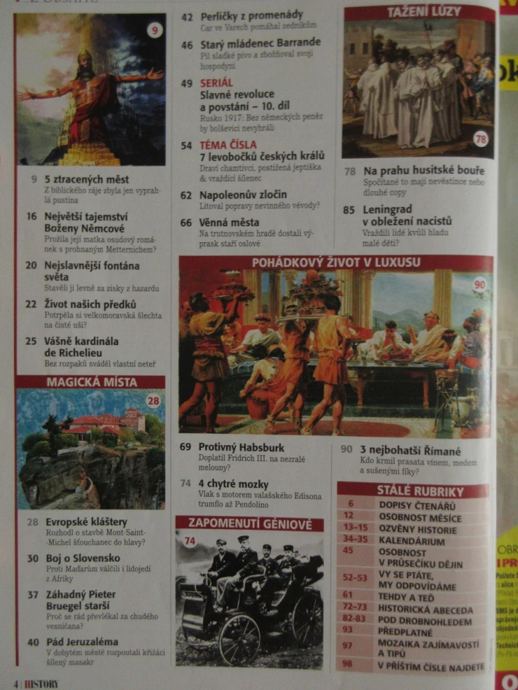 HISTORY REVUE 7/2016, ČASOPIS O HISTORII, NEJVĚTŠÍ TAJEMSTVÍ BOŽENY NĚMCOVÉ
