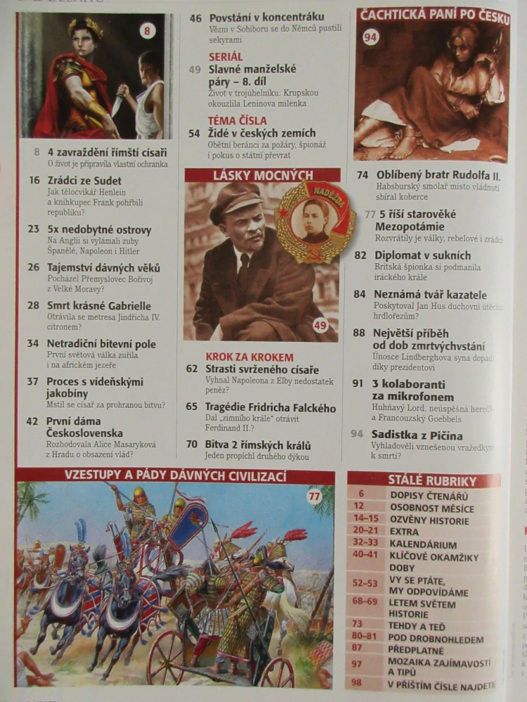 HISTORY REVUE 3/2017, ČASOPIS O HISTORII, KNIHKUPEC FRANK A TĚLOCVIKÁŘ HENLEIN - JAK HITLEROVI NOHSLEDI ZE SUDET POHŘBILI REPUBLIKU?