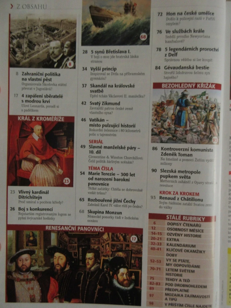 HISTORY REVUE 5/2017, ČASOPIS O HISTORII, 300 LET OD NAROZENÍ HABSBURSKKÉ PANOVNICE, OBCHODOVALA MARIE TEREZIE S VLASTNÍMI DĚTMI JAKO SE ZBOŽÍM?