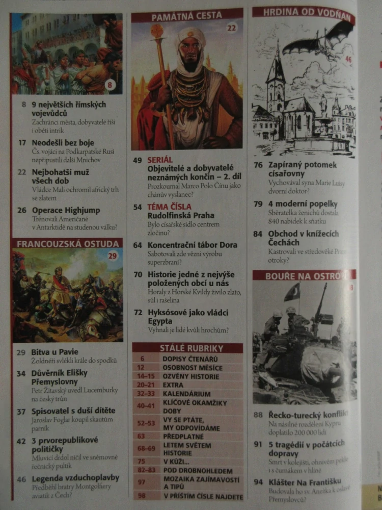 HISTORY REVUE 3/2022, ČASOPIS O HISTORII, MAGICKÁ PRAHA RUDOLFA II.: SRDCE SVĚTA, KOUZLO CÍSAŘE, RÁJ VĚDCŮ, UMĚLCŮ I ZLOČINCŮ