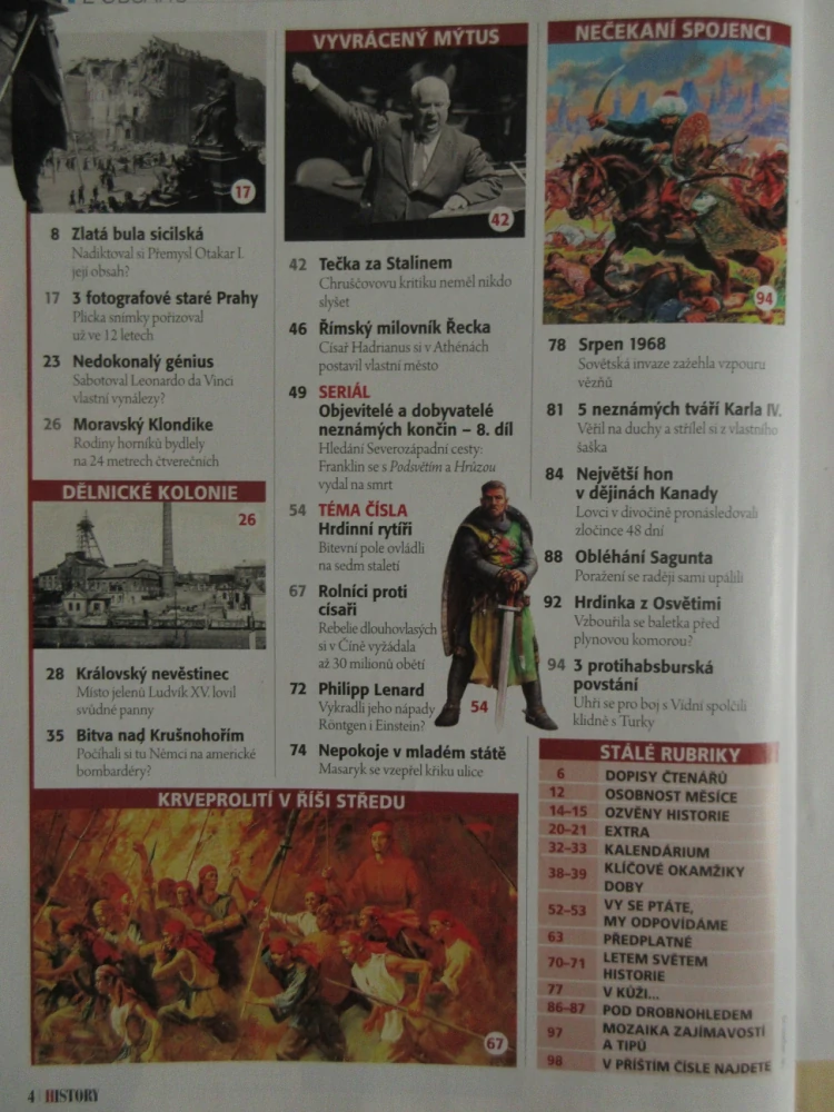 HISTORY REVUE 9/2022, ČASOPIS O HISTORII, ZLATÁ BULA SICILSKÁ: OPRAVDU DÍKY NÍ PŘEMYSL OTAKAR I. POZVEDL PRESTIŽ STÁTU?
