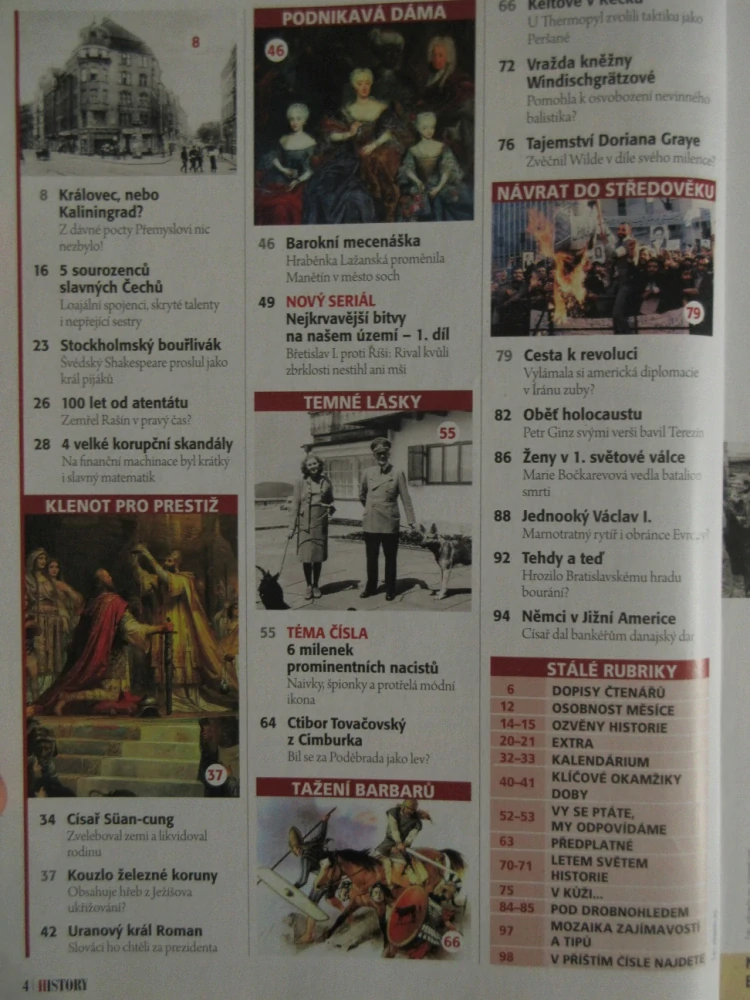 HISTORY REVUE 2/2023, ČASOPIS O HISTORII, UTAJOVANÉ MILENKY PROMINENTNÍCH NACISTŮ: ZAPLETLA SE S NĚMECKÝM ŠPIONEM I MÓDNÍ IKONA?