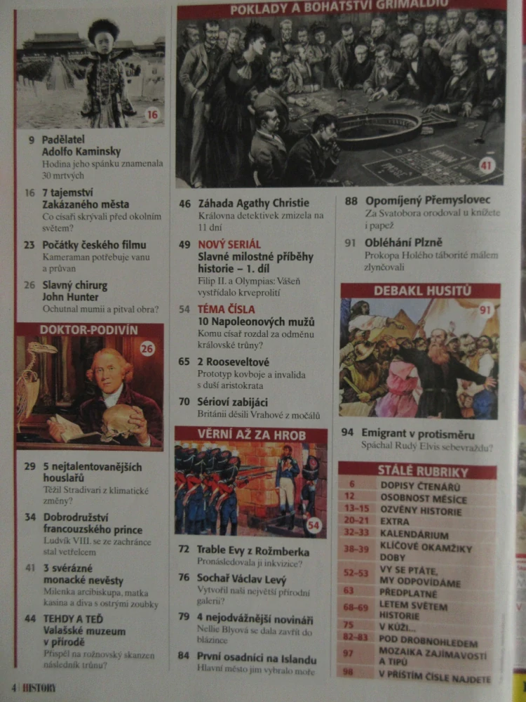 HISTORY REVUE 1/2024, ČASOPIS O HISTORII, NEJVĚTŠÍ TAJEMSTVÍ ZAKÁZANÉHO MĚSTA: CO ČÍNŠTÍ CÍSAŘI SKRÝVALI PŘED OKOLNÍM SVĚTEM?