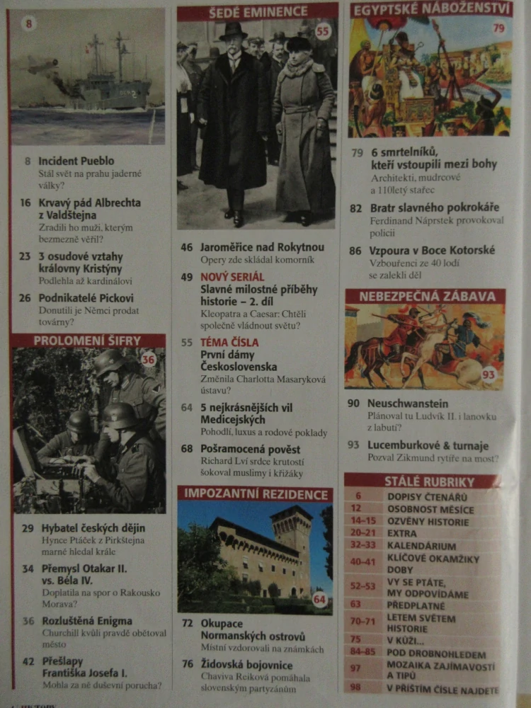 HISTORY REVUE 2/2024, ČASOPIS O HISTORII, 390 LED OD CHEBSKÉHO VRAŽDĚNÍ, KRVAVÝ PÁD ALBRECHTA Z VALDŠTEJNA
