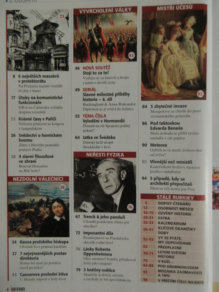 HISTORY REVUE 6/2024, ČASOPIS O HISTORII, DRAMATICKÉ VYLODĚNÍ V NORMANDII: JAKOU ROLI PŘI NĚM SEHRÁLI ČECHOSLOVÁCI?