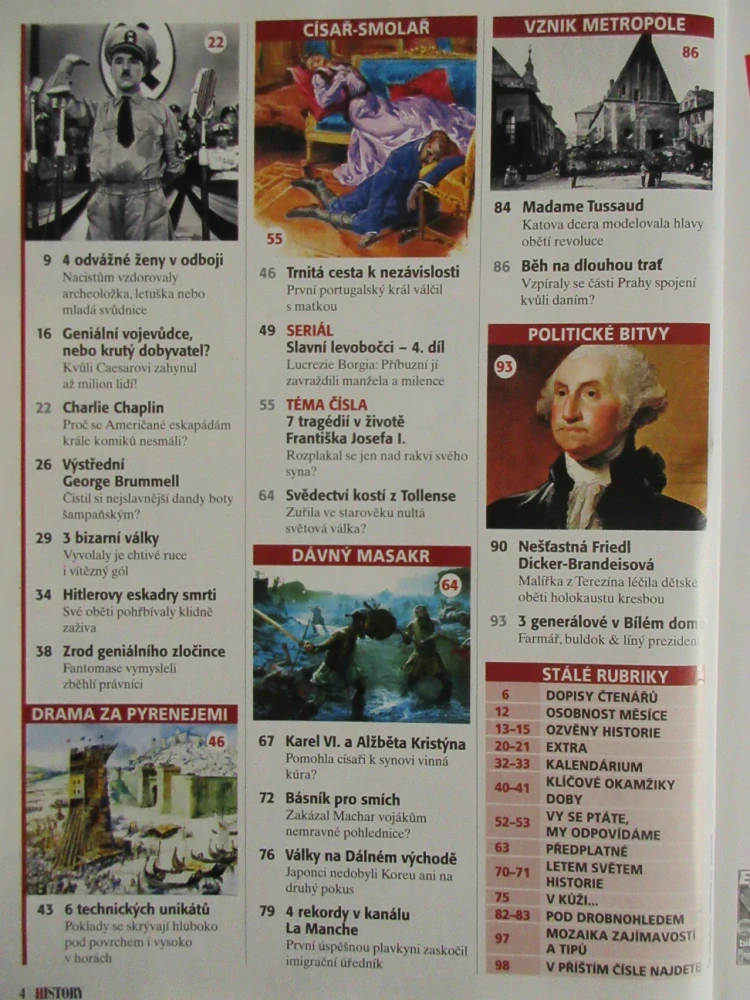 HISTORY REVUE 4/2025, ČASOPIS O HISTORII, GENIÁLNÍ VOJEVŮDCE, NEBO KRUTÝ DOBYVATEL?, CAESAR