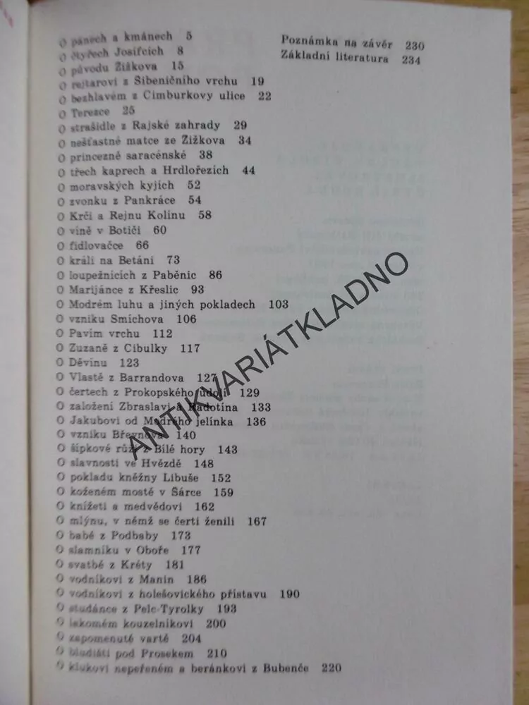 NOVÉ PRAŽSKÉ POVĚSTI, VÁCLAV CIBULA, CYRIL BOUDA, **an
