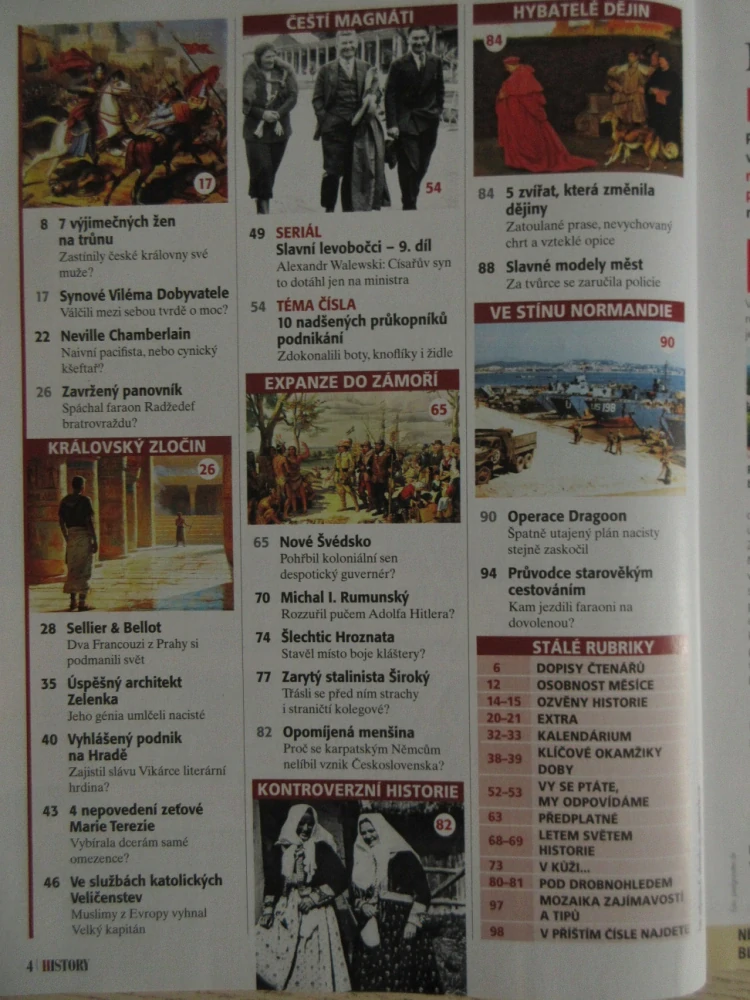 HISTORY REVUE 9/2025, ČASOPIS O HISTORII, NEJMOCNĚJŠÍ ČESKÉ KRÁLOVNY