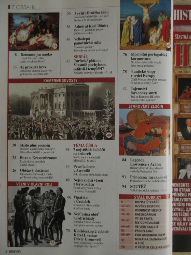 HISTORY REVUE 3/2010, ČASOPIS O HISTORII, PROKLETÁ KREV KRÁLOVNY VIKTORIE: PŮLKU EVROPY NAKAZILA SMRTELNOU CHOROBOU