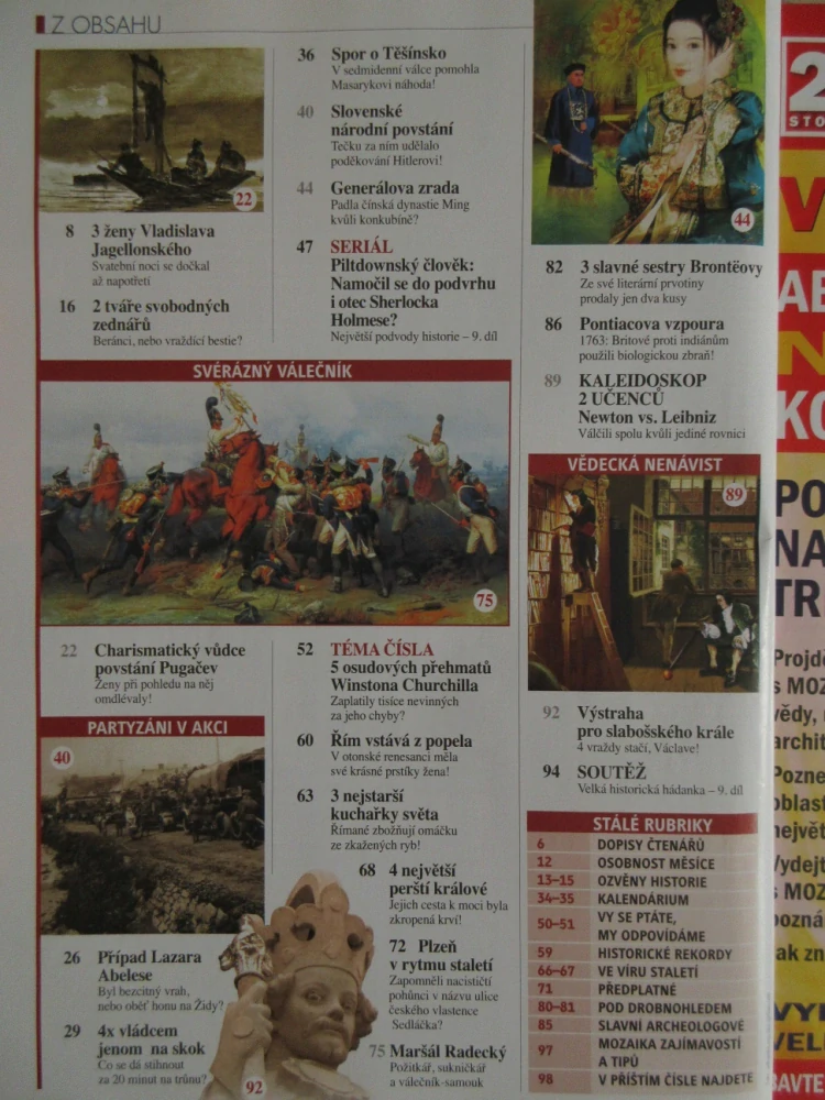 HISTORY REVUE 9/2010, ČASOPIS O HISTORII, 5 OSUDOVÝCH PŘEHMATŮ WINSTONA CHURCHILLA: ZPALATILY TISÍCE NEVINNÝCH ZA JEHO CHYBY?