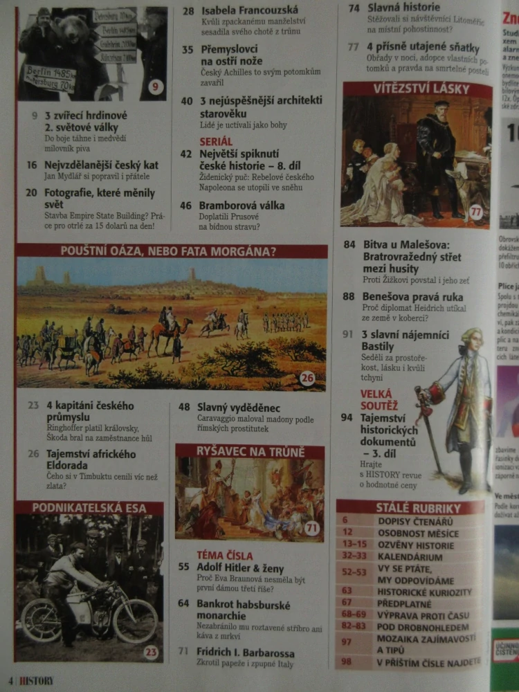 HISTORY REVUE 4/2012, ČASOPIS O HISTORII, ADOLF HITLER A ŽENY: PROČ EVA BRAUNOVÁ NESMĚLA BÝT PRVNÍ DÁMOU TŘETÍ ŘÍŠE?