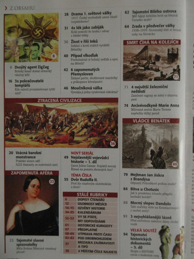 HISTORY REVUE 6/2012, ČASOPIS O HISTORII, PROSLULÍ ASTRONOMOVÉ NA DVOŘE RUDOLFA II.: PODVEDL CÍSAŘ GENIÁLNÍHO TYCHA BRAHE?