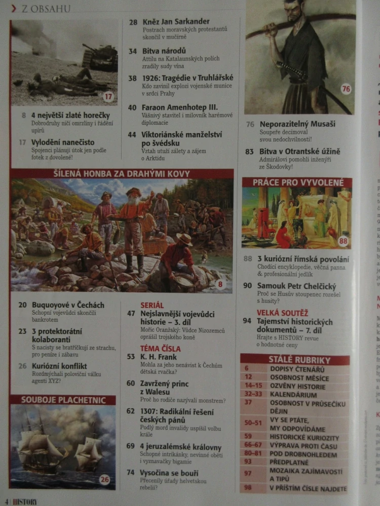 HISTORY REVUE 8/2012, ČASOPIS O HISTORII, KAT NÁRODA: MOHLA ZA NENÁVIST K. H. FRANKA VŮČI ČECHŮM DĚTSKÁ RVAČKA?