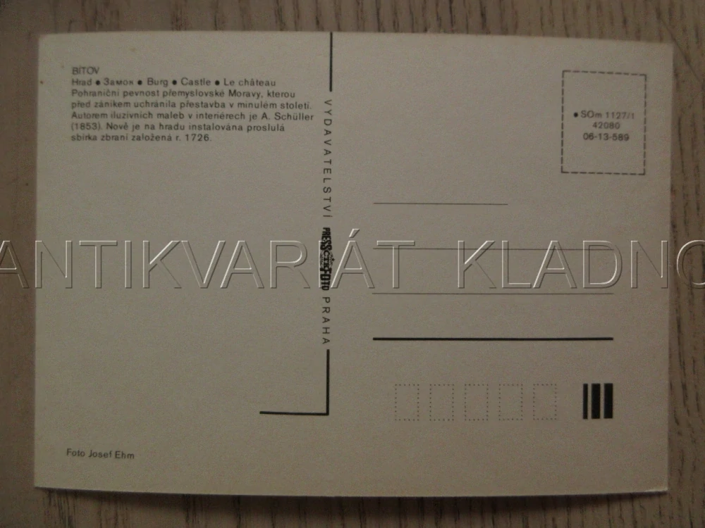 BÍTOV, HRAD, OKRES ZNOJMO, POHLEDNICE 1409