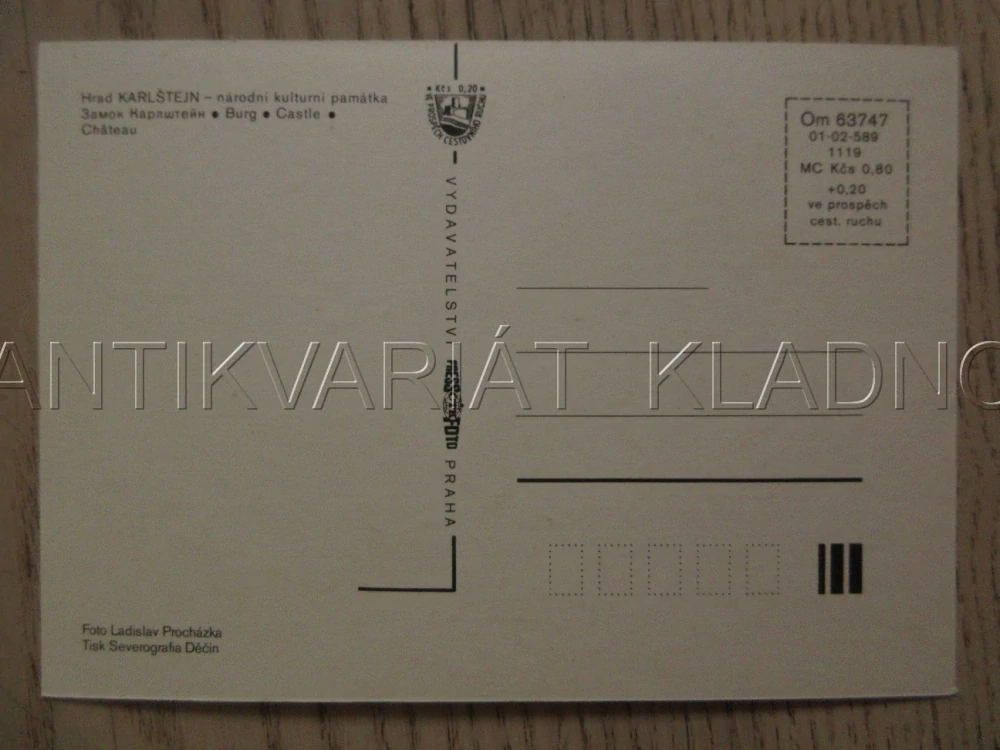 HRAD KARLŠTEJN - NÁRODNÍ KULTURNÍ PAMÁTKA, OKRES BEROUN, POHLEDNICE 1416