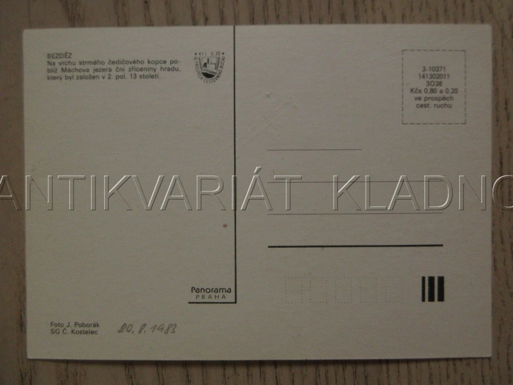 HRAD BEZDĚZ, OKRES ČESKÁ LÍPA, POHLEDNICE 1418