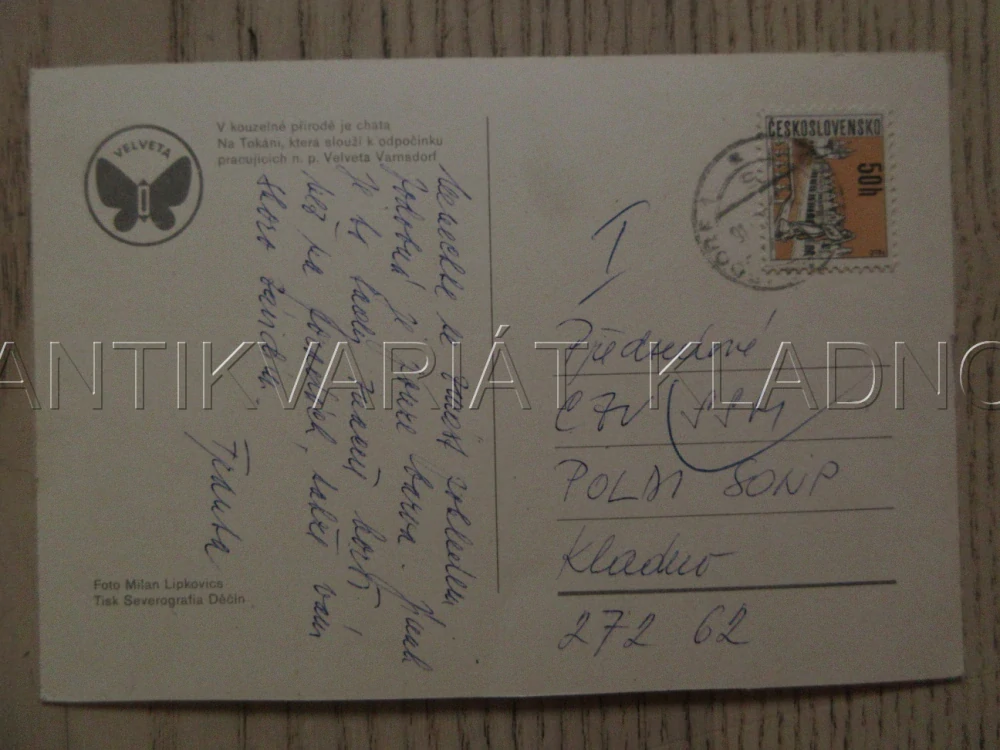 CHATA NA TOKÁNI, VETERÁN - ŠKODA 1000?, OKRES DĚČÍN, POHLEDNICE 1466