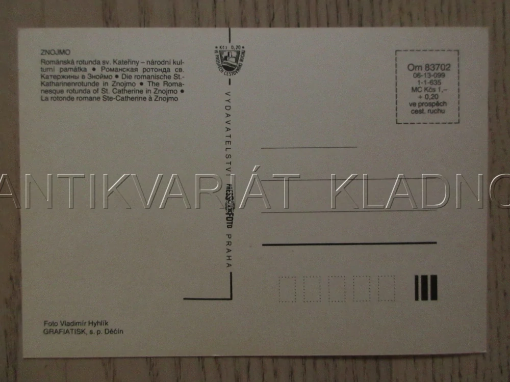 ZNOJMO, ROMÁNSKÁ ROTUNDA SV. KATEŘINY - NÁRODNÍ KULTURNÍ PAMÁTKA, OKRES ZNOJMO, POHLEDNICE 1492