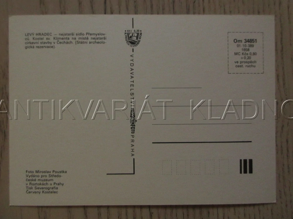 LEVÝ HRADEC, OKRES PRAHA-ZÁPAD, POHLEDNICE 1500