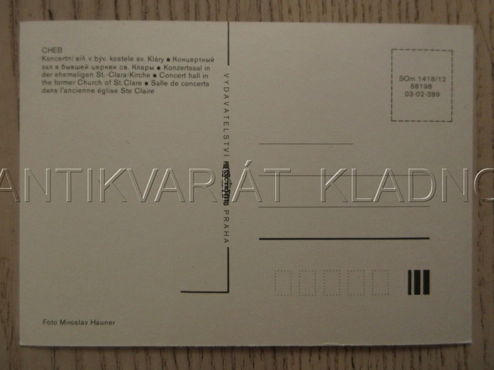 CHEB, KONCERTNÍ SÍŇ V BÝV. KOSTELE SV. KLÁRY, OKRES CHEB, POHLEDNICE 1510