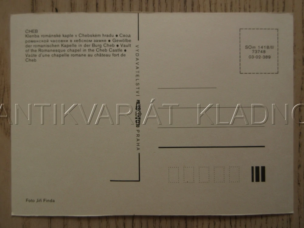 CHEB, KLENBA ROMÁNSKÉ KAPLE V CHEBSKÉM HRADU, OKRES CHEB, POHLEDNICE 1511