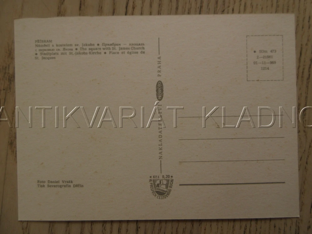 PŘÍBRAM, NÁMĚSTÍ S KOSTELEM SV. JAKUBA, VETERÁNY - AUTOBUS A AUTO ŠKODA?, OKRES PŘÍBRAM, POHLEDNICE 1531