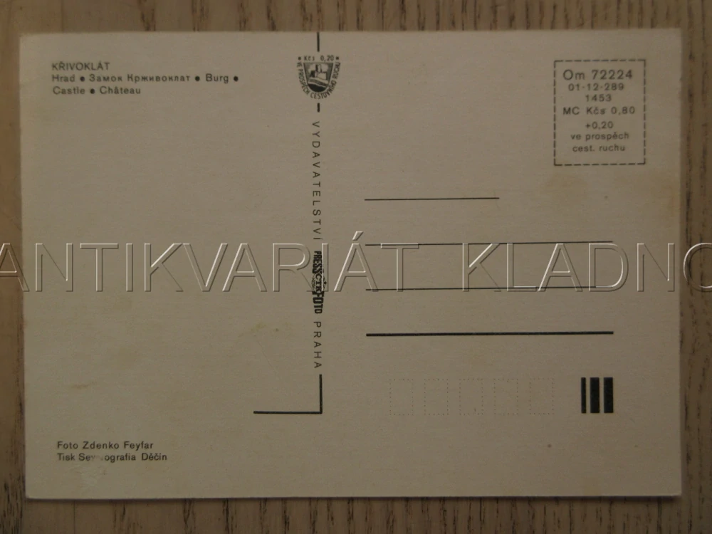 KŘIVOKLÁT, HRAD, OKRES RAKOVNÍK, POHLEDNICE 1550