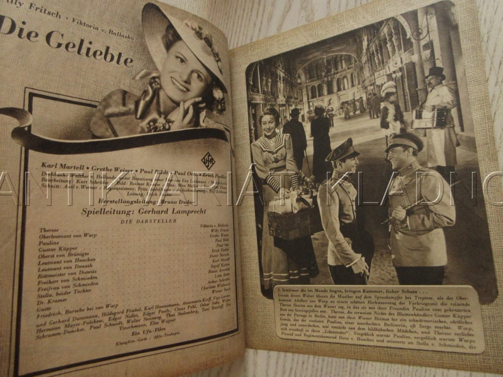 MILENKA, V. V. BALLASKO, W. FRITSCH, P. BILDT, FILM NĚM. ŘÍŠE, FILM KURIER VBŠ Č. 2969